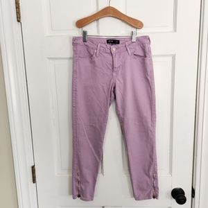 Just Black Purple Cropped Denim